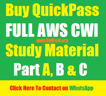 Buy Full AWS CWI Study Material